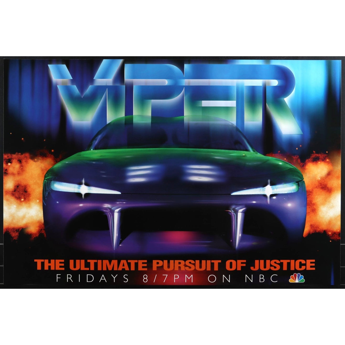 Viper (NBC, 1994-1999) Original Vintage TV Show Hype Poster Rolled 24x36