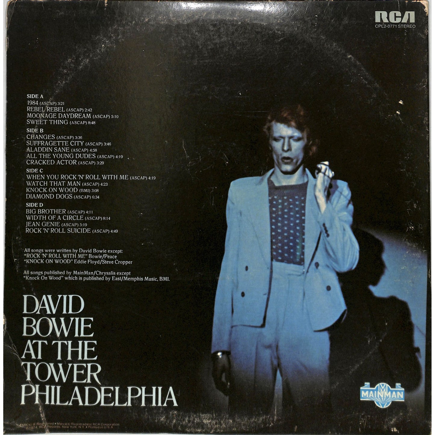David Bowie - David Live 2LP Vinyl Record CPL2-0771