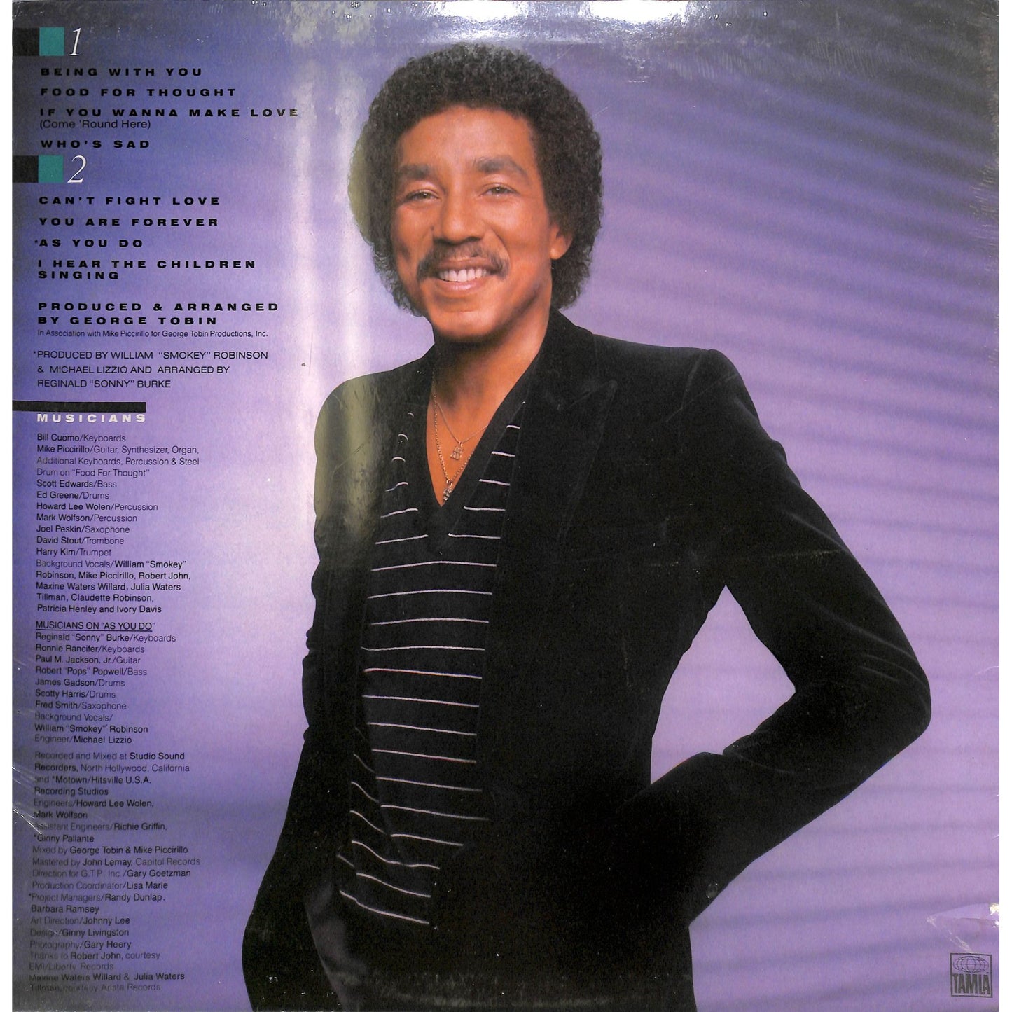 Smokey Robinson - Being With You Vinyl Record T8-375M1