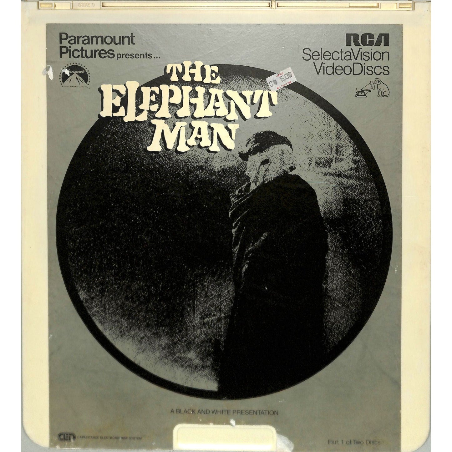 The Elephant Man (1980) Vintage Double CED Videodisc
