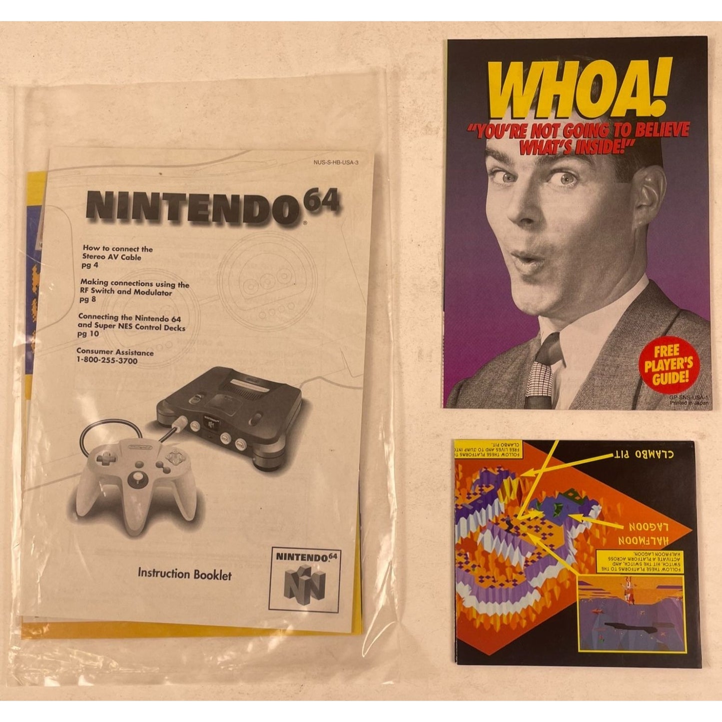 Nintendo 64 (N64) Console & Two Controllers Bundle