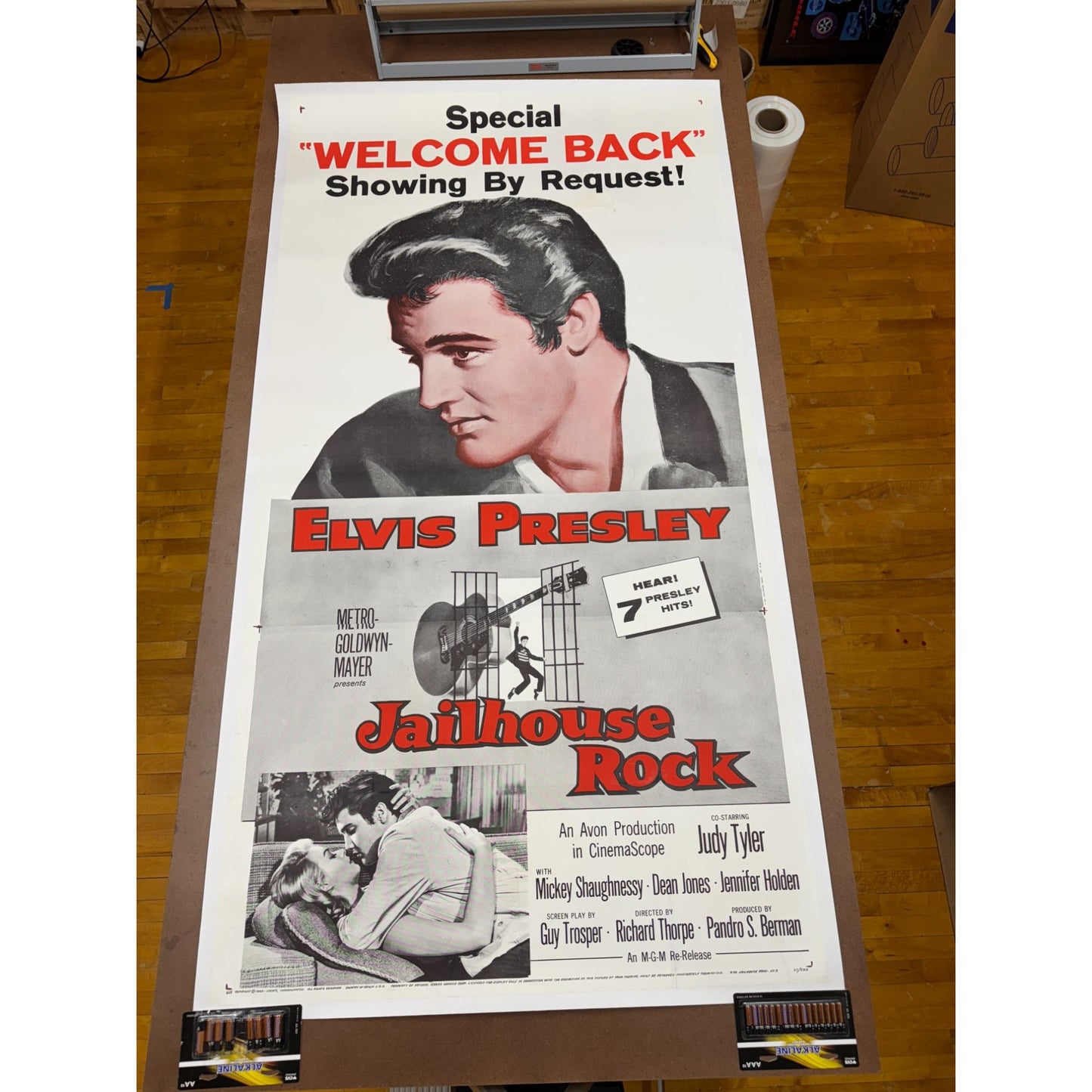 Jailhouse Rock (1957) Original 3-Sheets Movie Poster 41 3/4x79