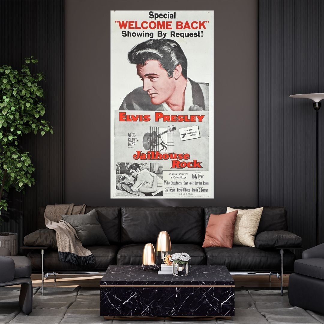 Jailhouse Rock (1957) Original 3-Sheets Movie Poster 41 3/4x79