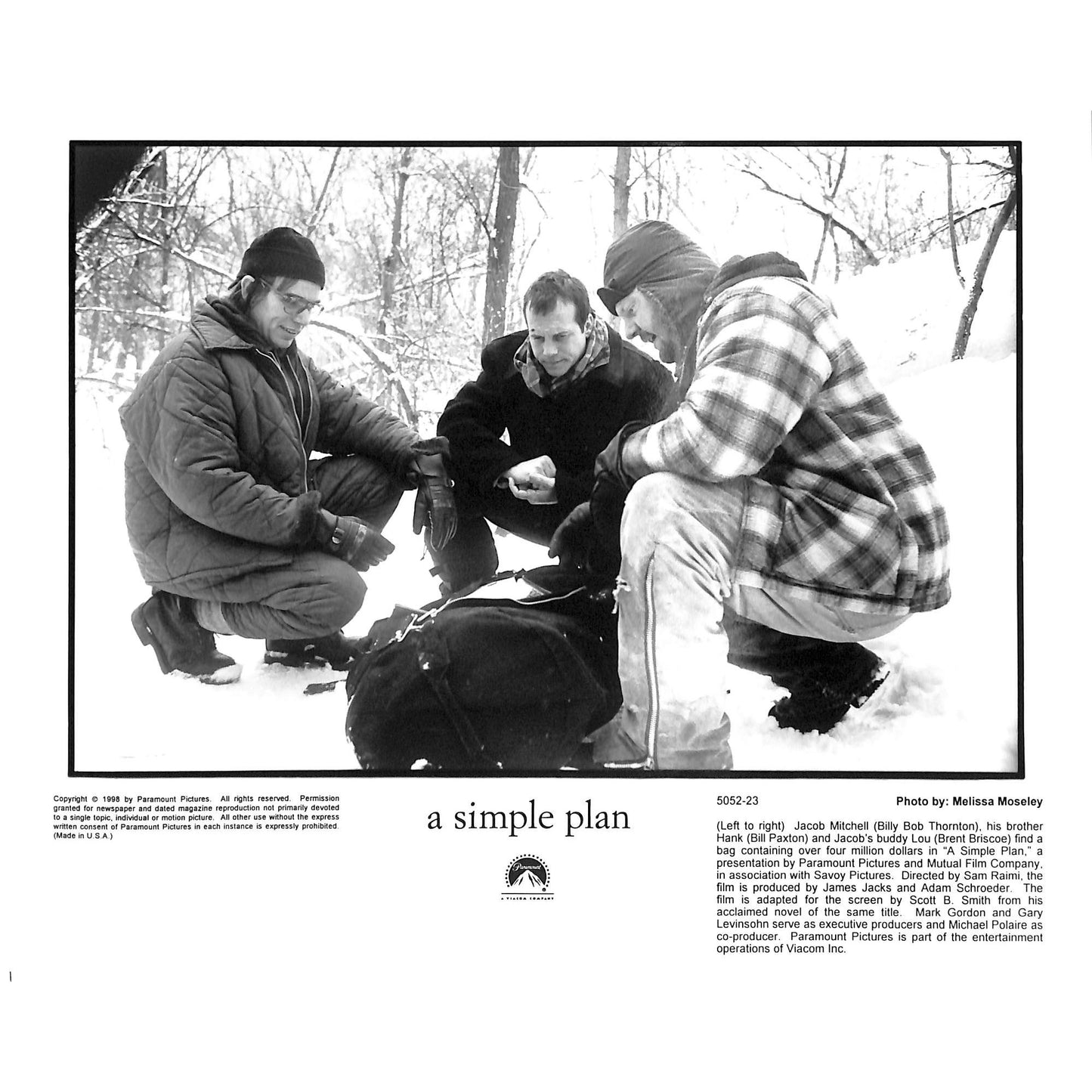 A Simple Plan (1998) Movie Still Full Set 8x10