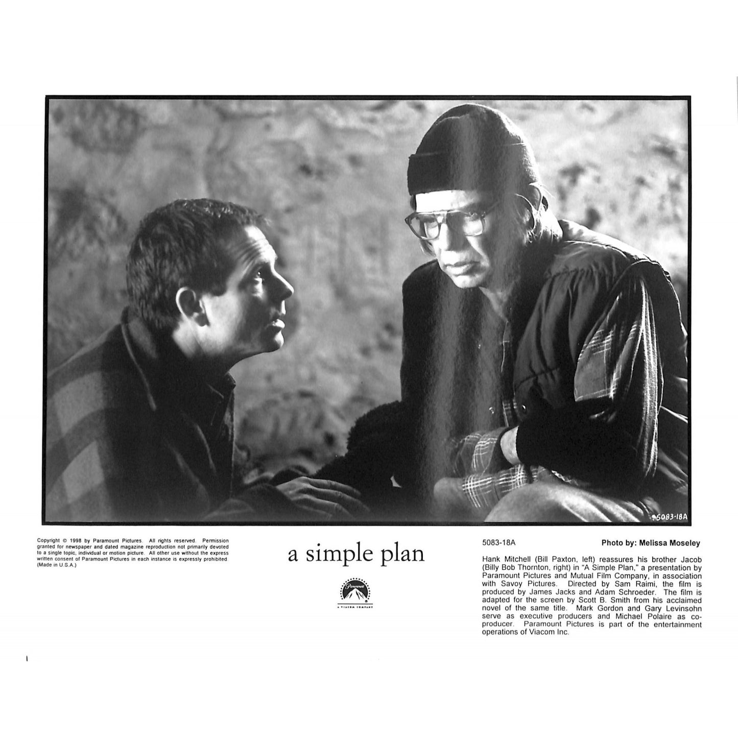A Simple Plan (1998) Movie Still Full Set 8x10