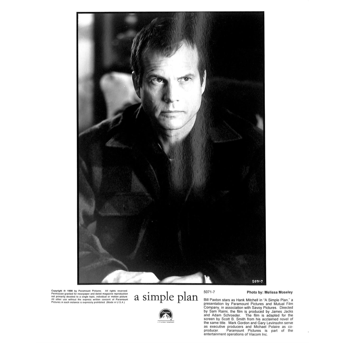 A Simple Plan (1998) Movie Still Full Set 8x10