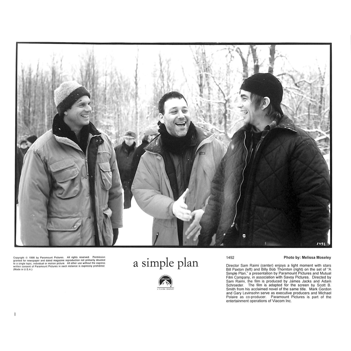A Simple Plan (1998) Movie Still Full Set 8x10