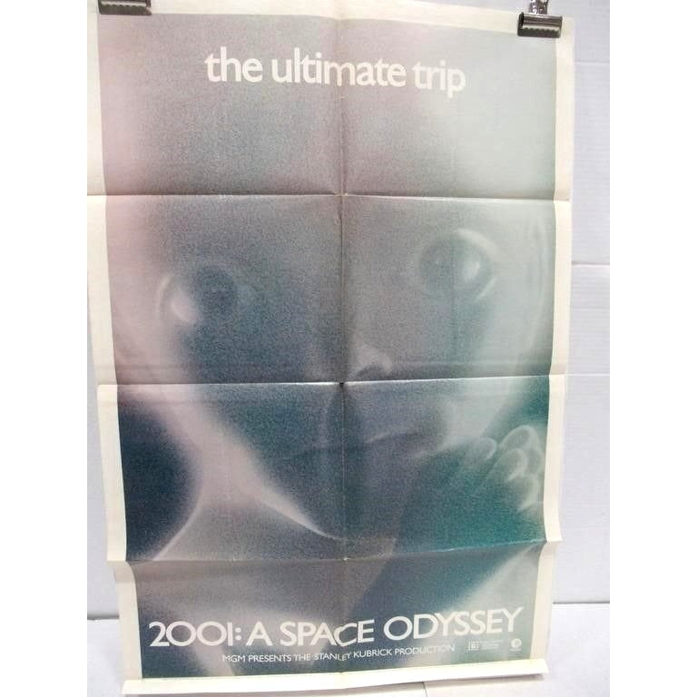 2001: A Space Odyssey (1971 Re-Release) Vintage Folded One-Sheet Movie Poster