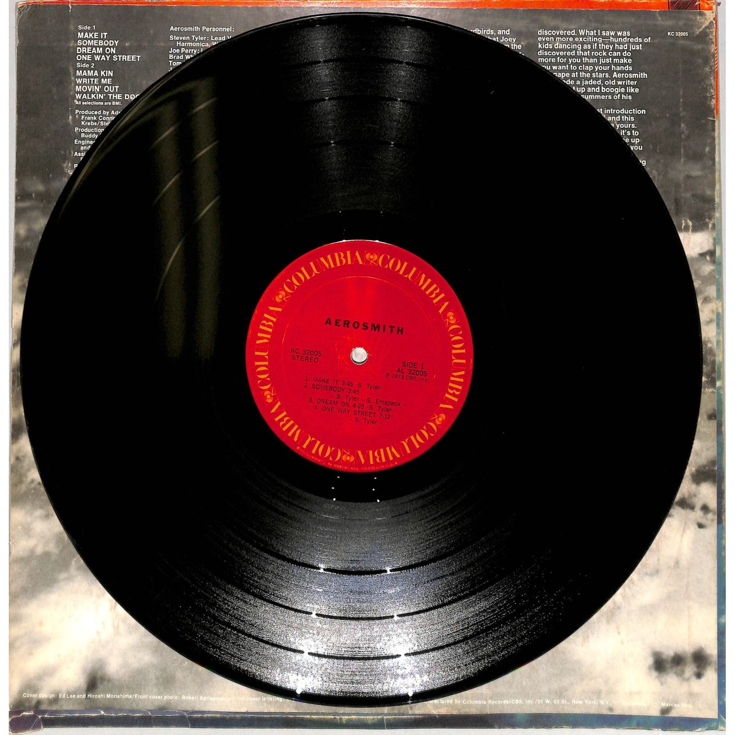 Aerosmith Self-Titled Vinyl Record KC 32005