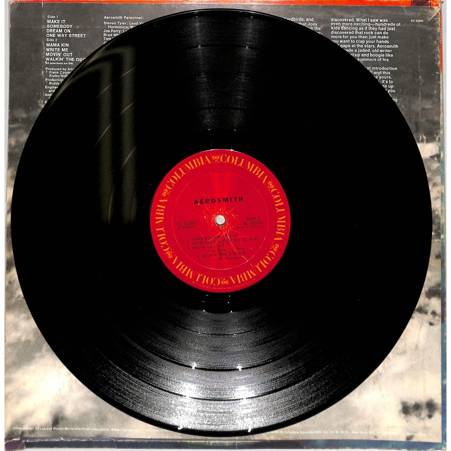 Aerosmith Self-Titled Vinyl Record KC 32005