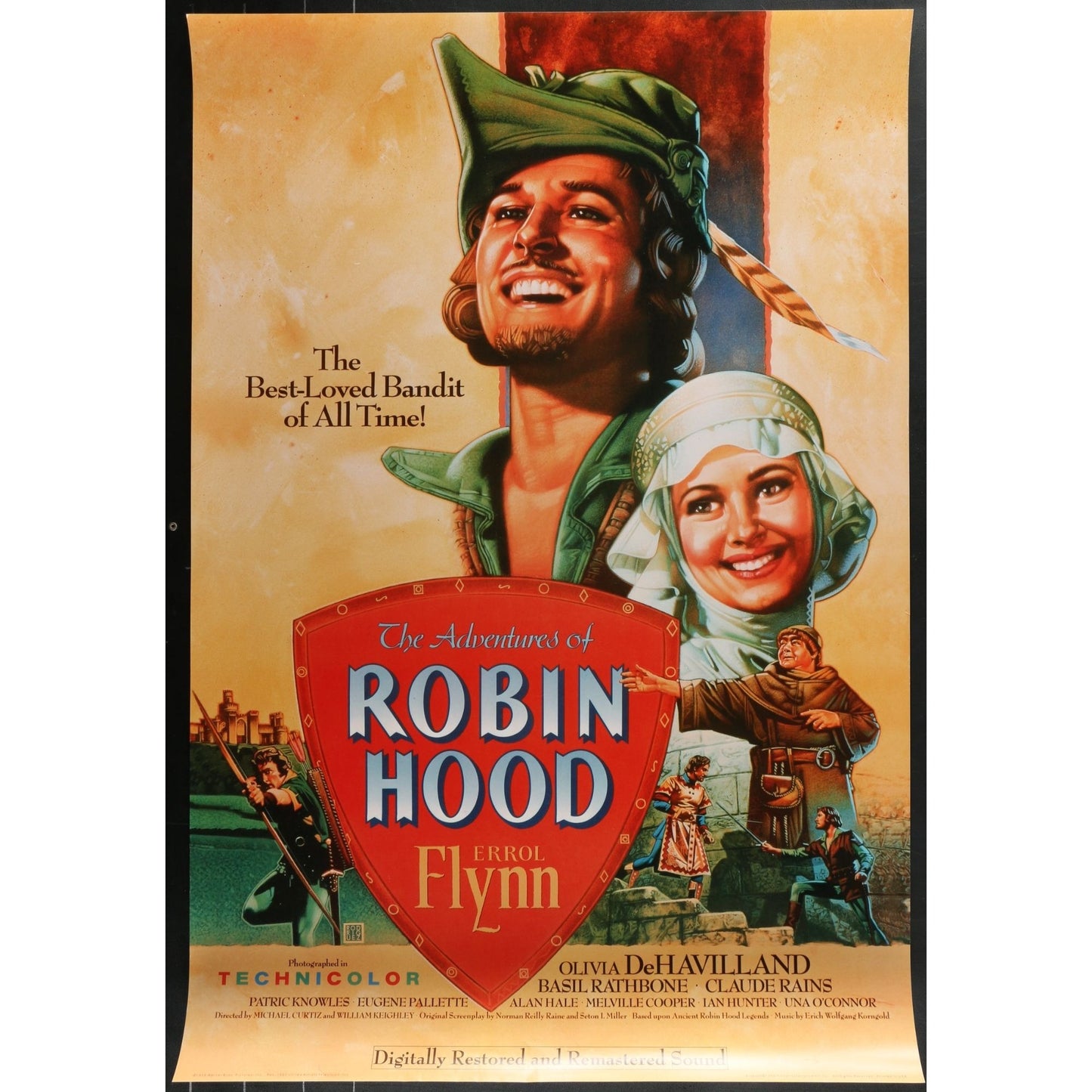 The Adventures of Robin Hood (1938) Original Movie Poster Rolled 27x40