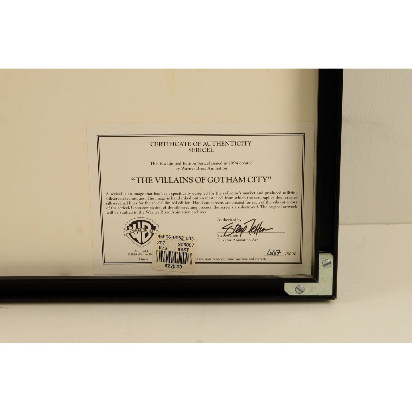 The Villains of Gotham City Limited Edition Fine Art Print (Issued in 1994)