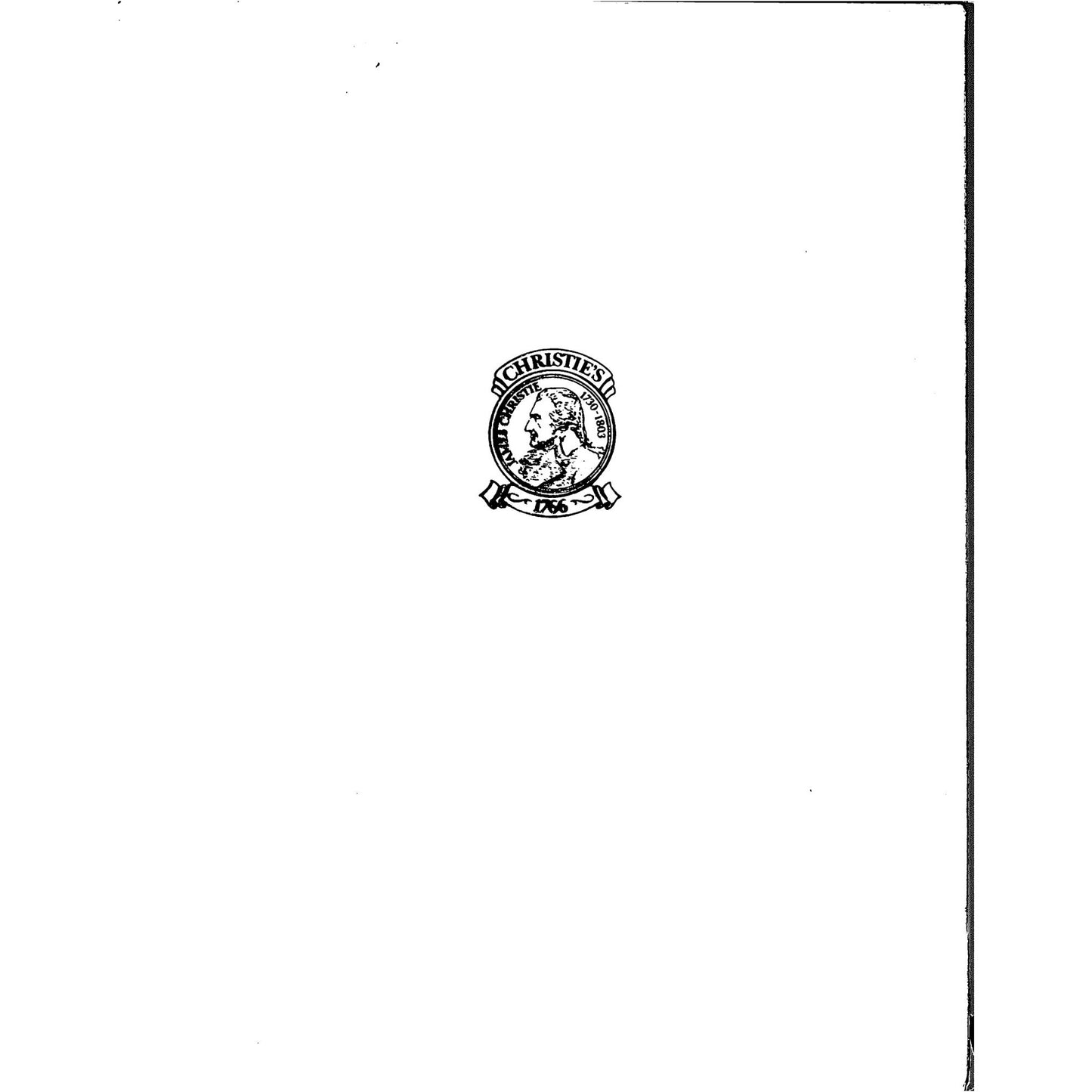 Christie's French furniture and Sculpture Auction Catalog 1987