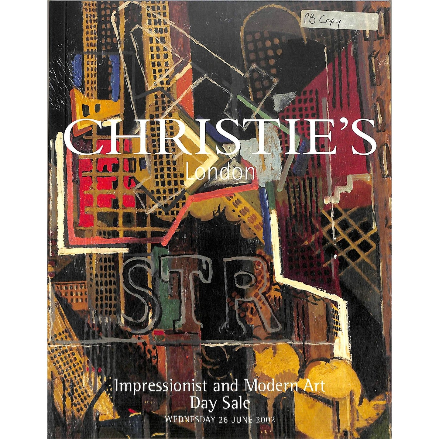 Christie's London Impressionist & Modern Art Auction Catalog June 26, 2002