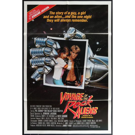 Voyage of the Rock Aliens (1984) Original Movie Poster Folded 27x41