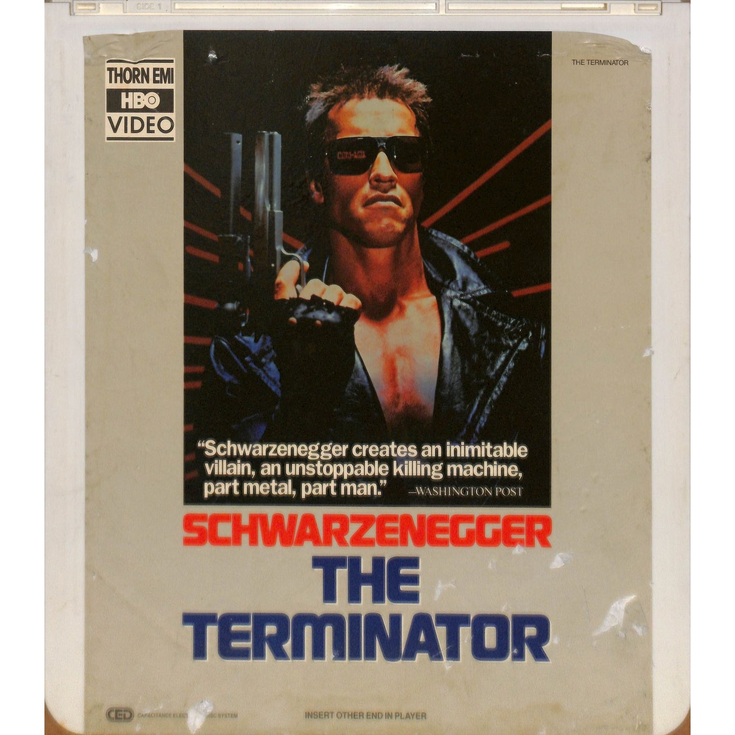 The Terminator (1984) RCA CED Selectavaision TESTED WORKING