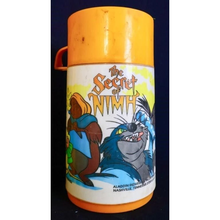 Vintage metal Secret Of Nimh lunchbox w/ thermos