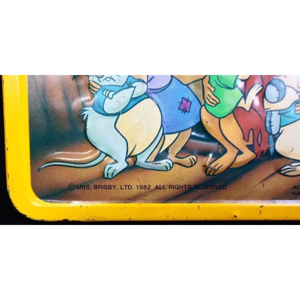 Vintage metal Secret Of Nimh lunchbox w/ thermos