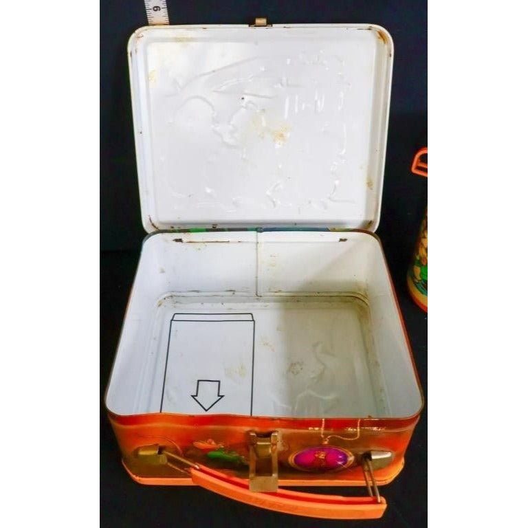 Vintage metal Secret Of Nimh lunchbox w/ thermos