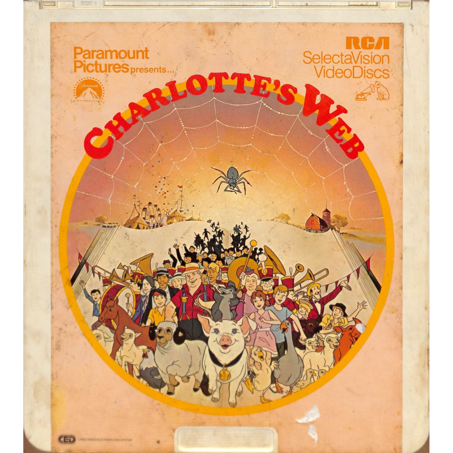 Charlotte's Web (1973) Vintage CED Videodisc TESTED WORKING
