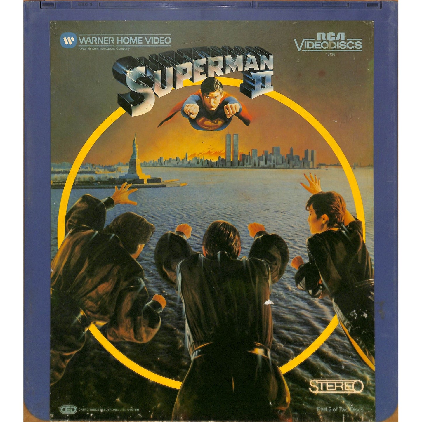 Superman ll Part 2 (1980) Vintage CED RCA SelectaVision Videodisc TESTED WORKING