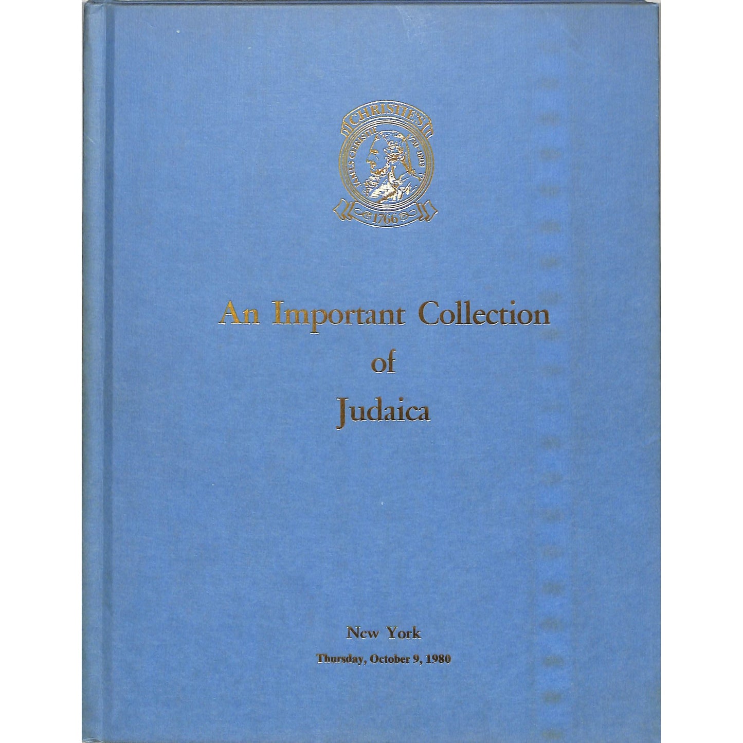 Christie's Important Judaica Auction Catalog October 9, 1980