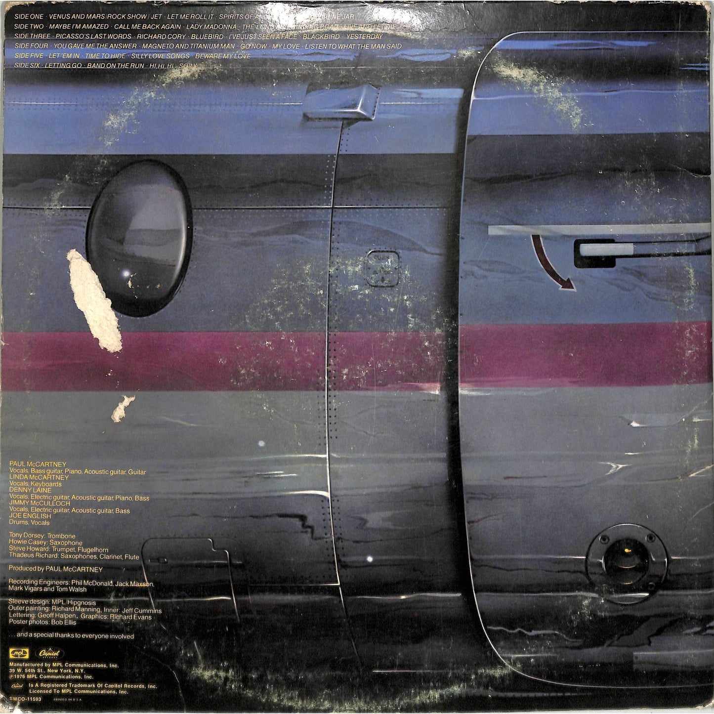 Wings Across America (1976 Winchester Press) 3LP Vinyl Record SWCO-11593