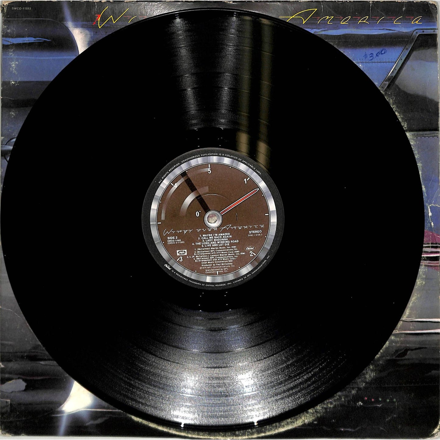 Wings Across America (1976 Winchester Press) 3LP Vinyl Record SWCO-11593