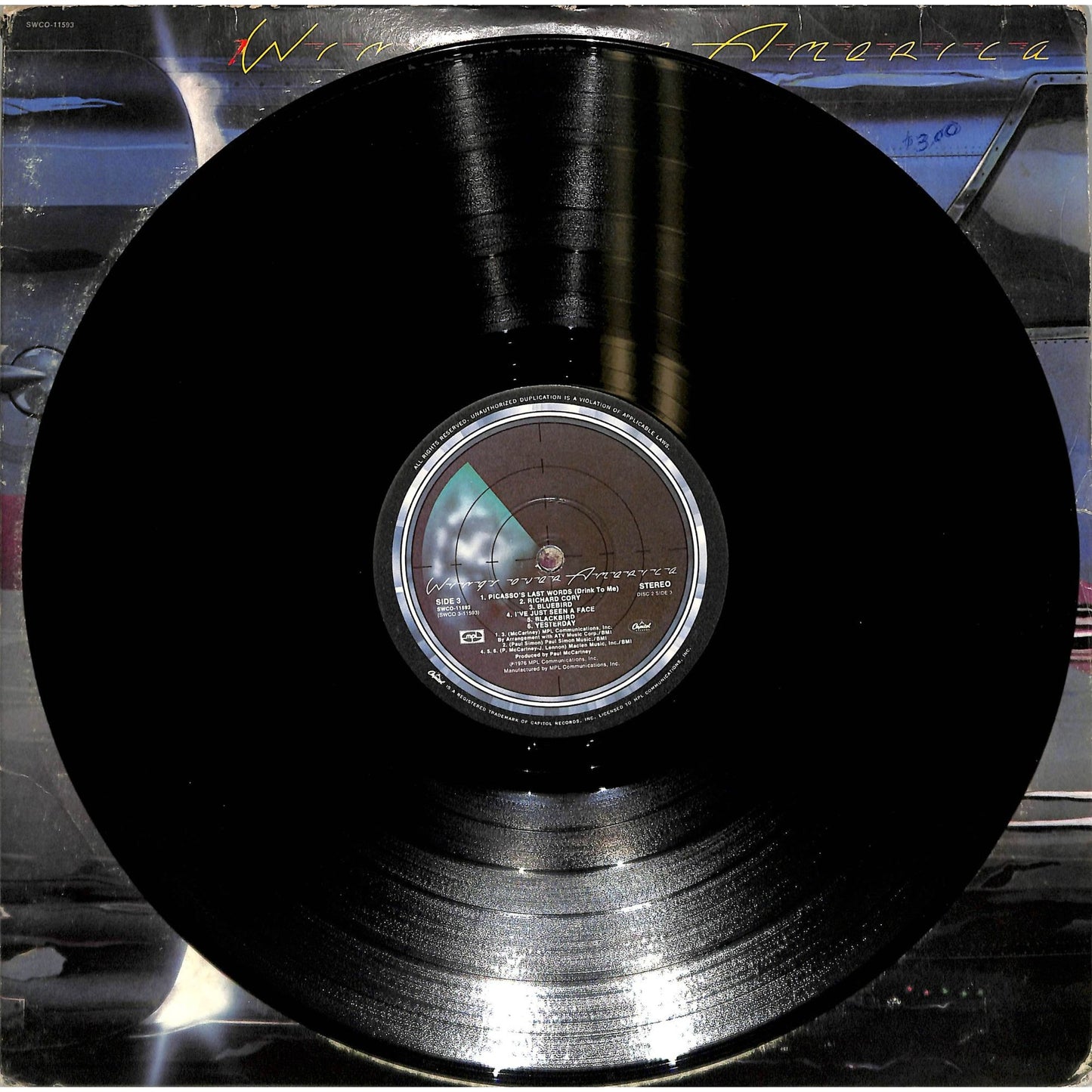 Wings Across America (1976 Winchester Press) 3LP Vinyl Record SWCO-11593
