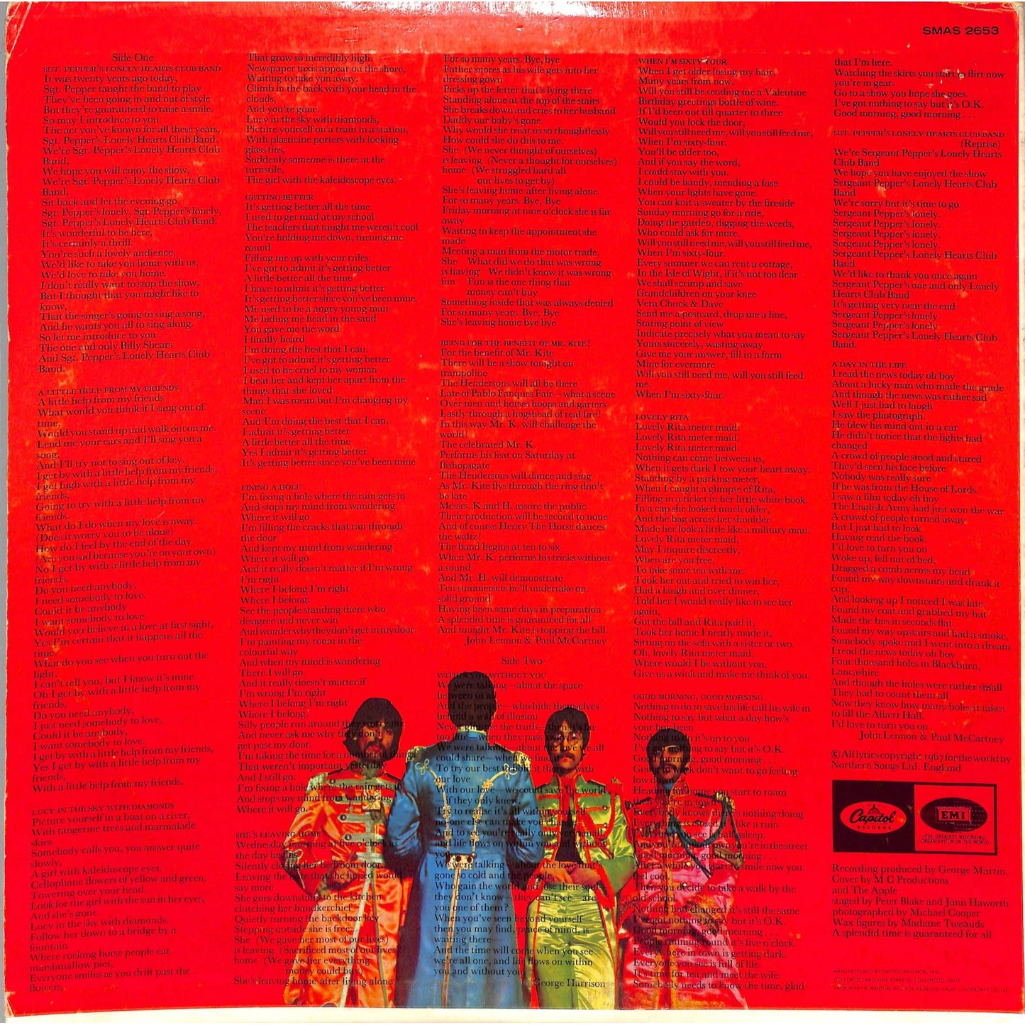 The Beatles - Sgt. Pepper's Lonely Hearts Club Band Vinyl Record SMAS 2653