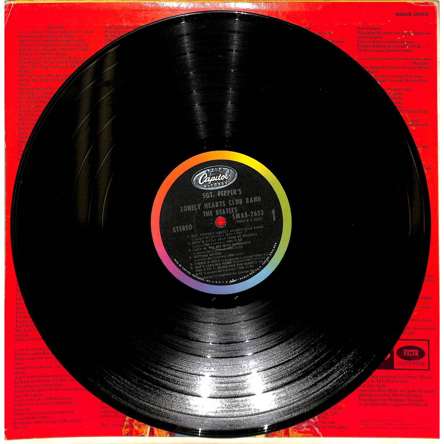 The Beatles - Sgt. Pepper's Lonely Hearts Club Band Vinyl Record SMAS 2653