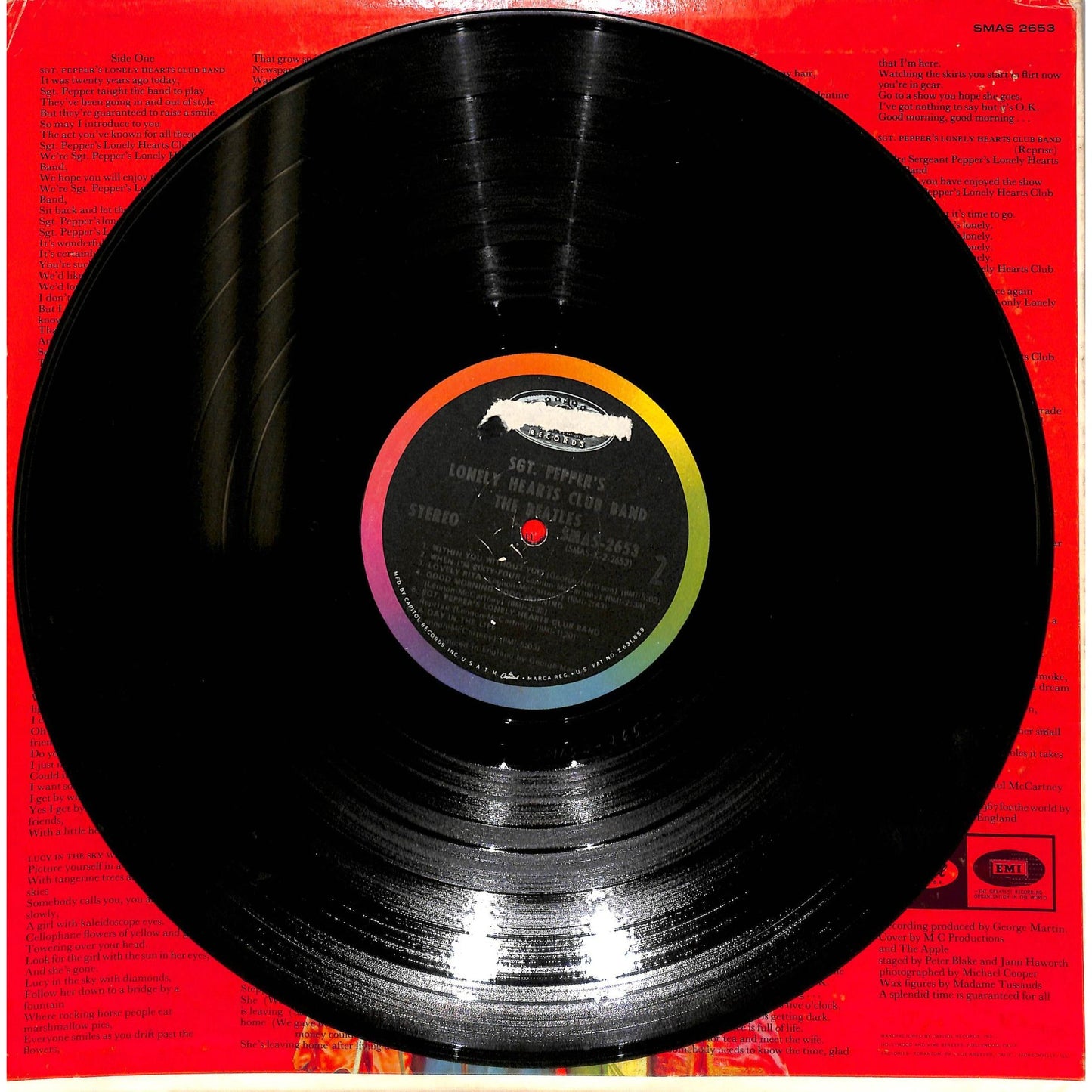 The Beatles - Sgt. Pepper's Lonely Hearts Club Band Vinyl Record SMAS 2653