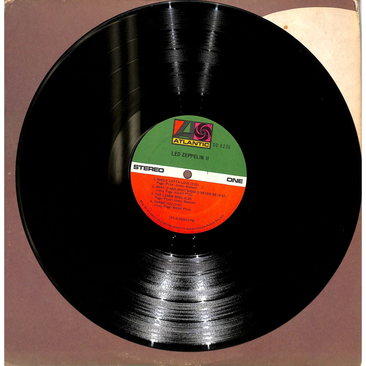 Led Zeppelin II Vinyl Record SD 8236