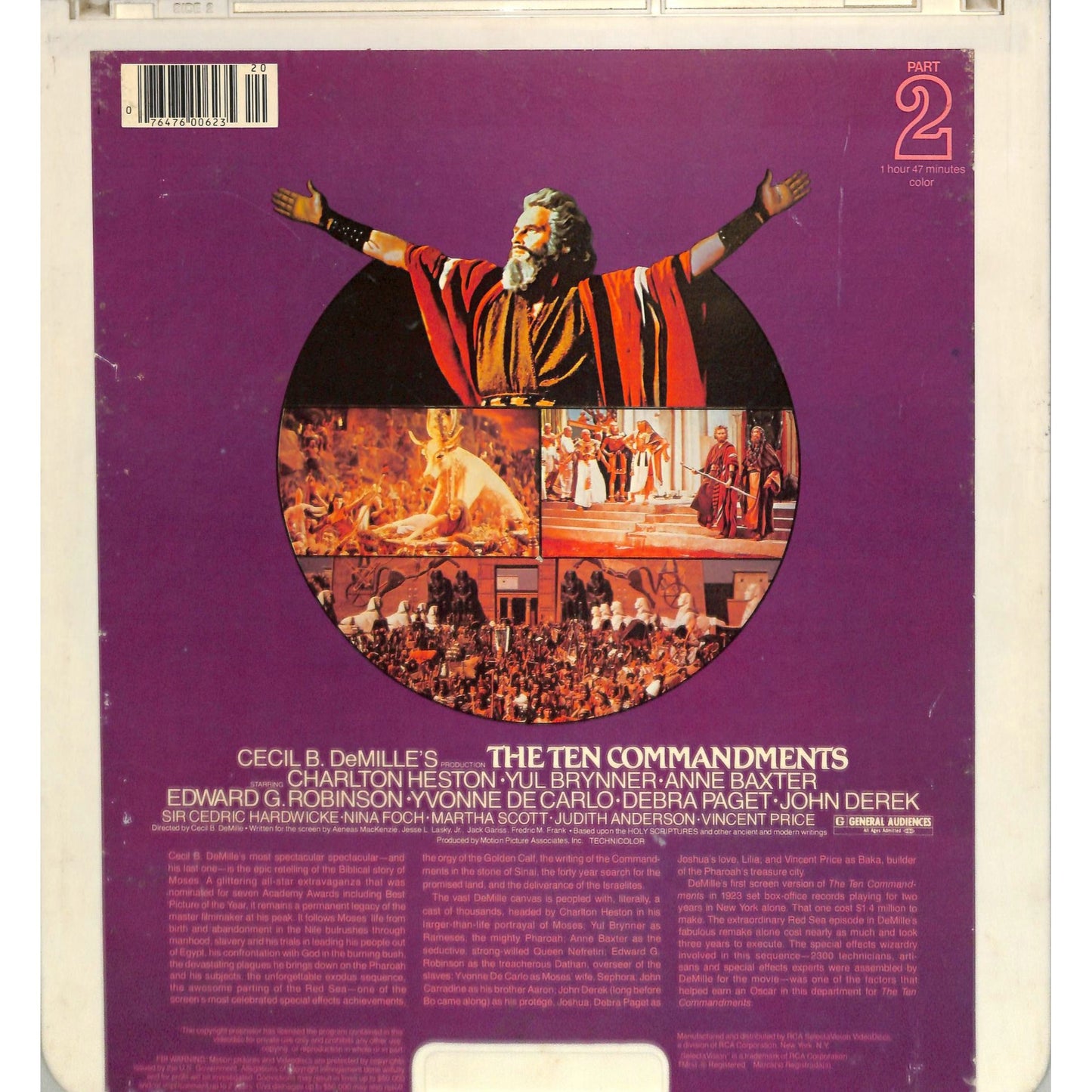 The Ten Commandments (1956) Vintage CED Videodisc