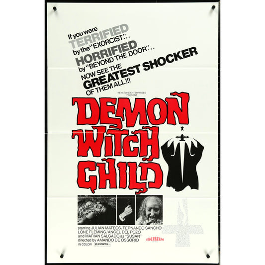 Demon With Child (1976) Original Movie Poster Folded 27x41 EM8-491