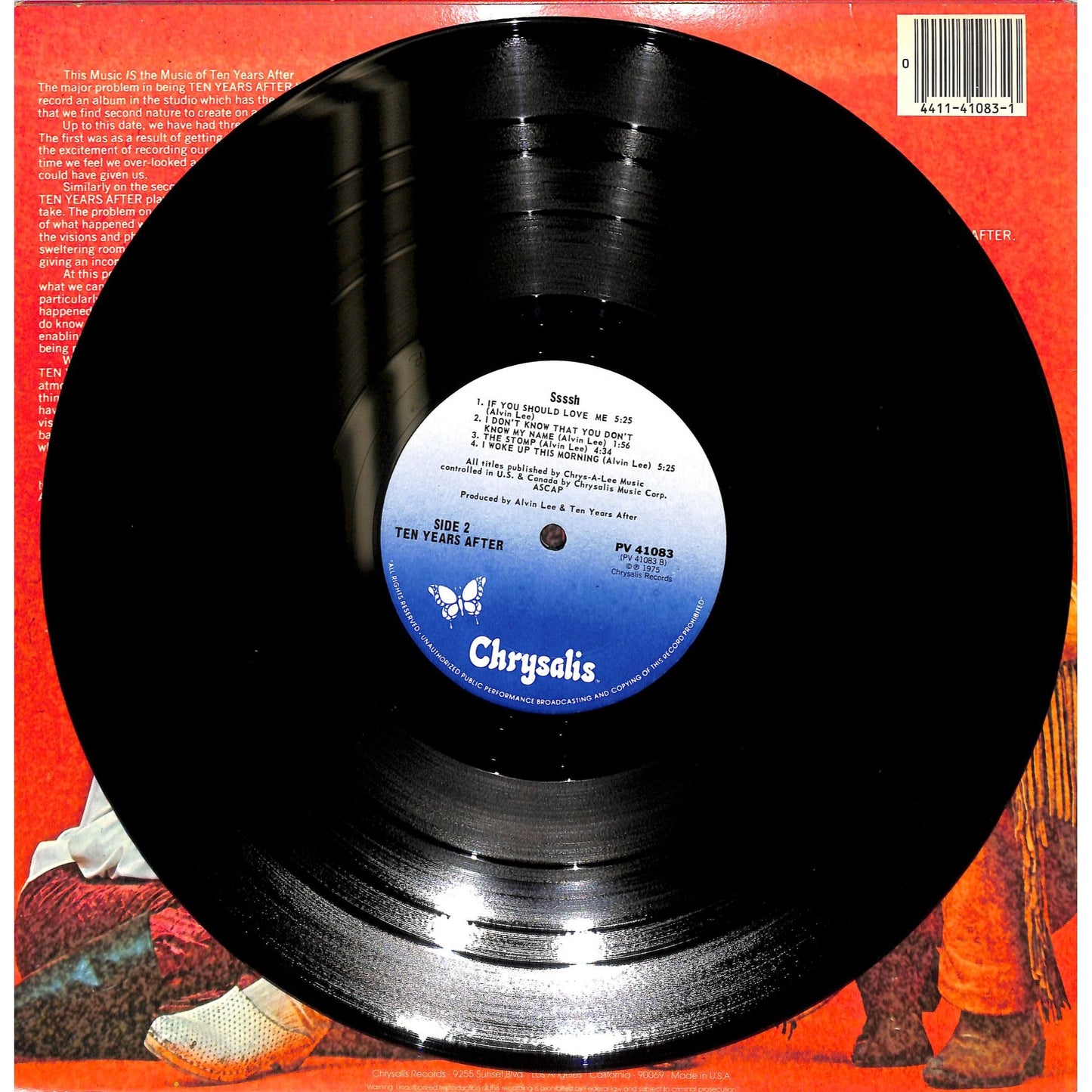 Ten Years After - Ssssh. Vinyl Record PV 41083