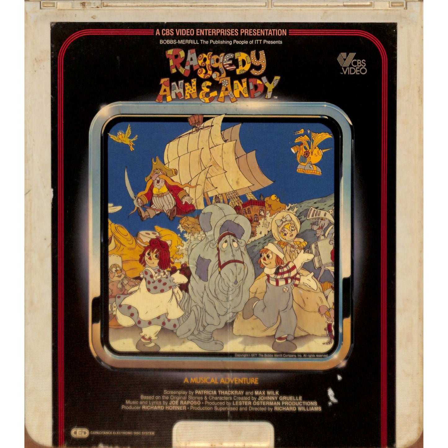 Raggedy Ann & Andy (1976) Vintage RCA CED Videodisc TESTED WORKING