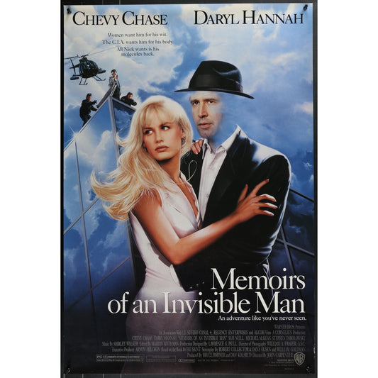 Memoirs of an Invisible Man (1992) Original SS Movie Poster Rolled 27x40