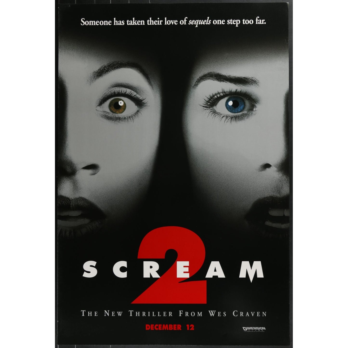 Scream 2 (1997) Original Movie Poster Rolled 27x40