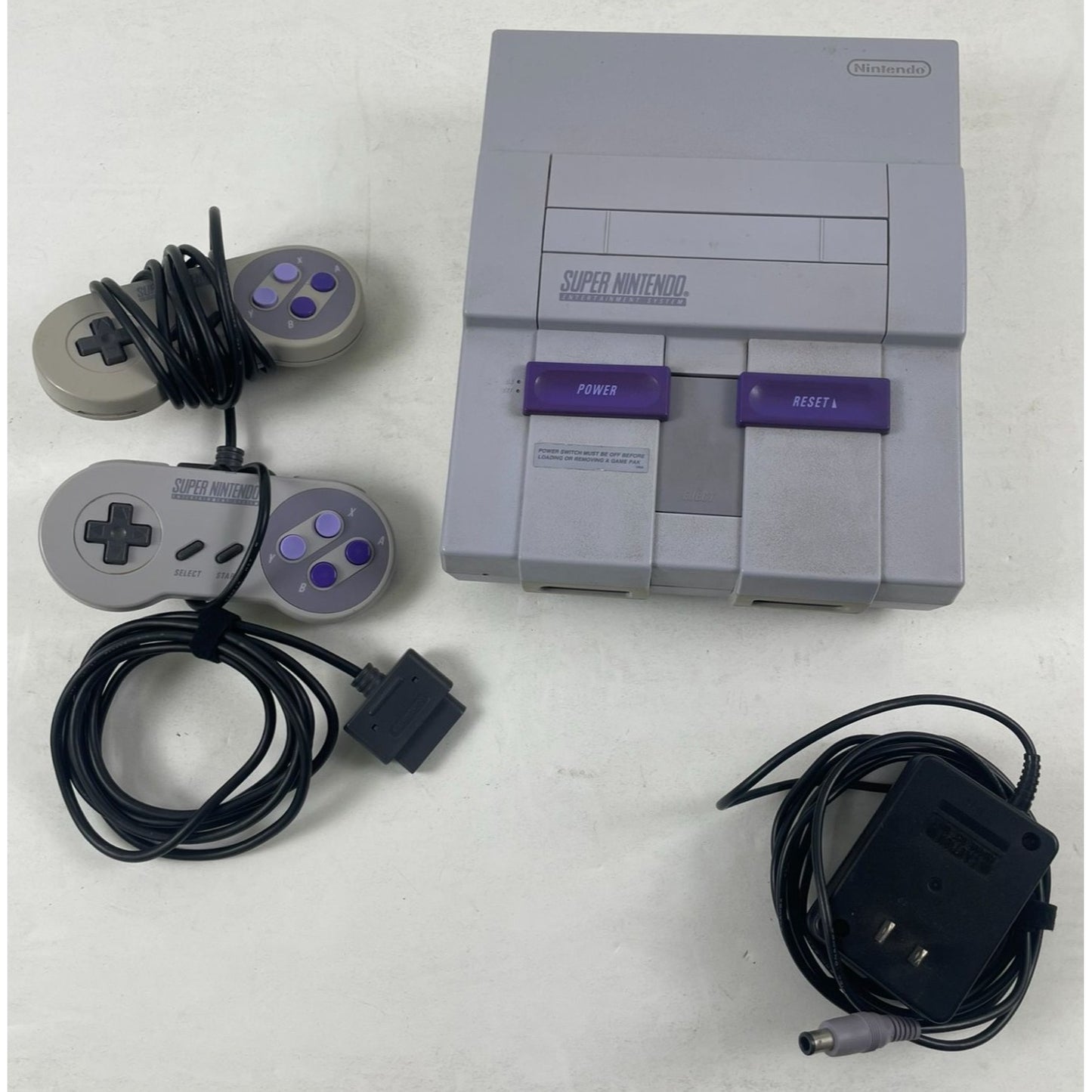Super Nintendo Entertainment System + Two Controllers Bundle