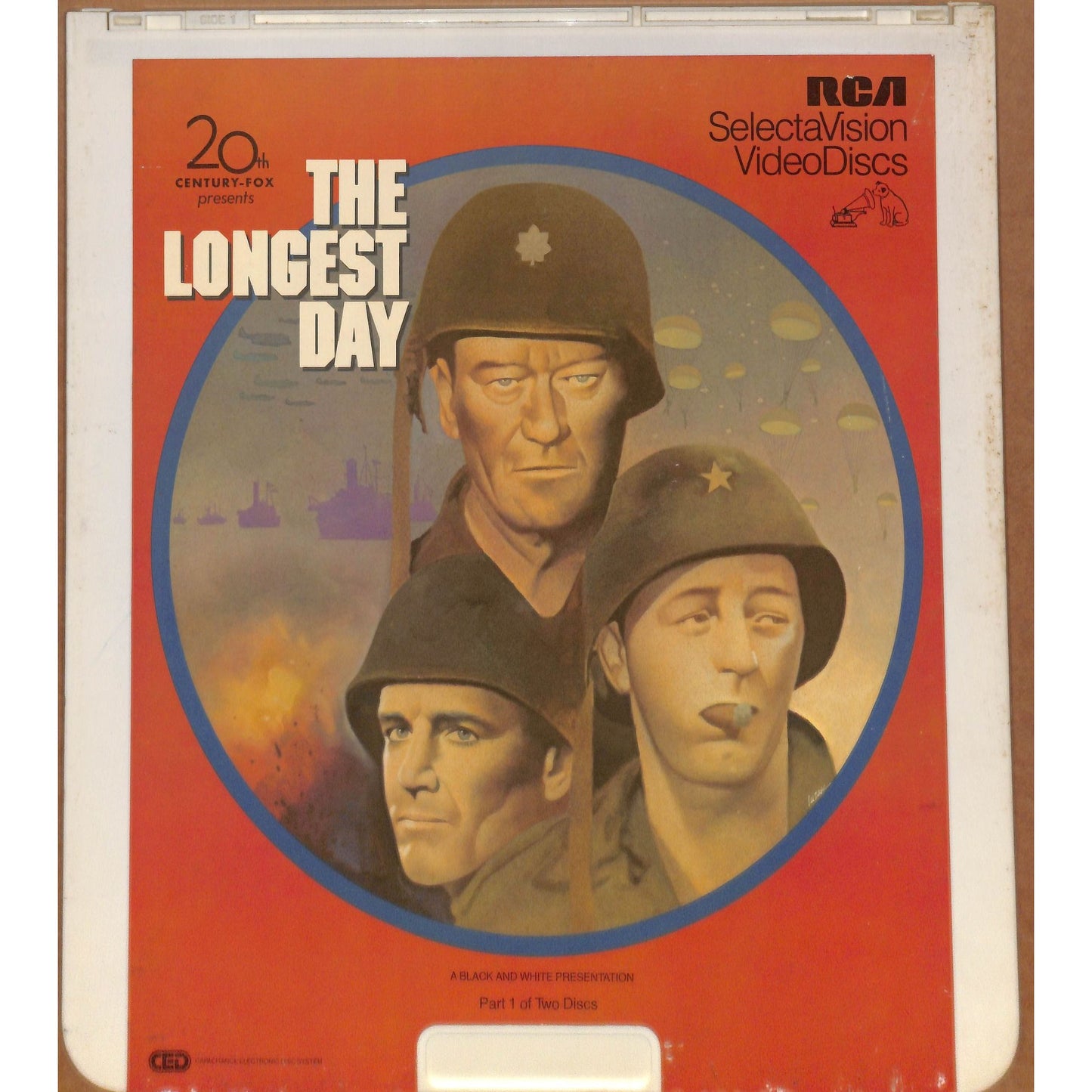 The Longest Day (1962) Vintage CED RCA SelectaVision Videodisc TESTED WORKING