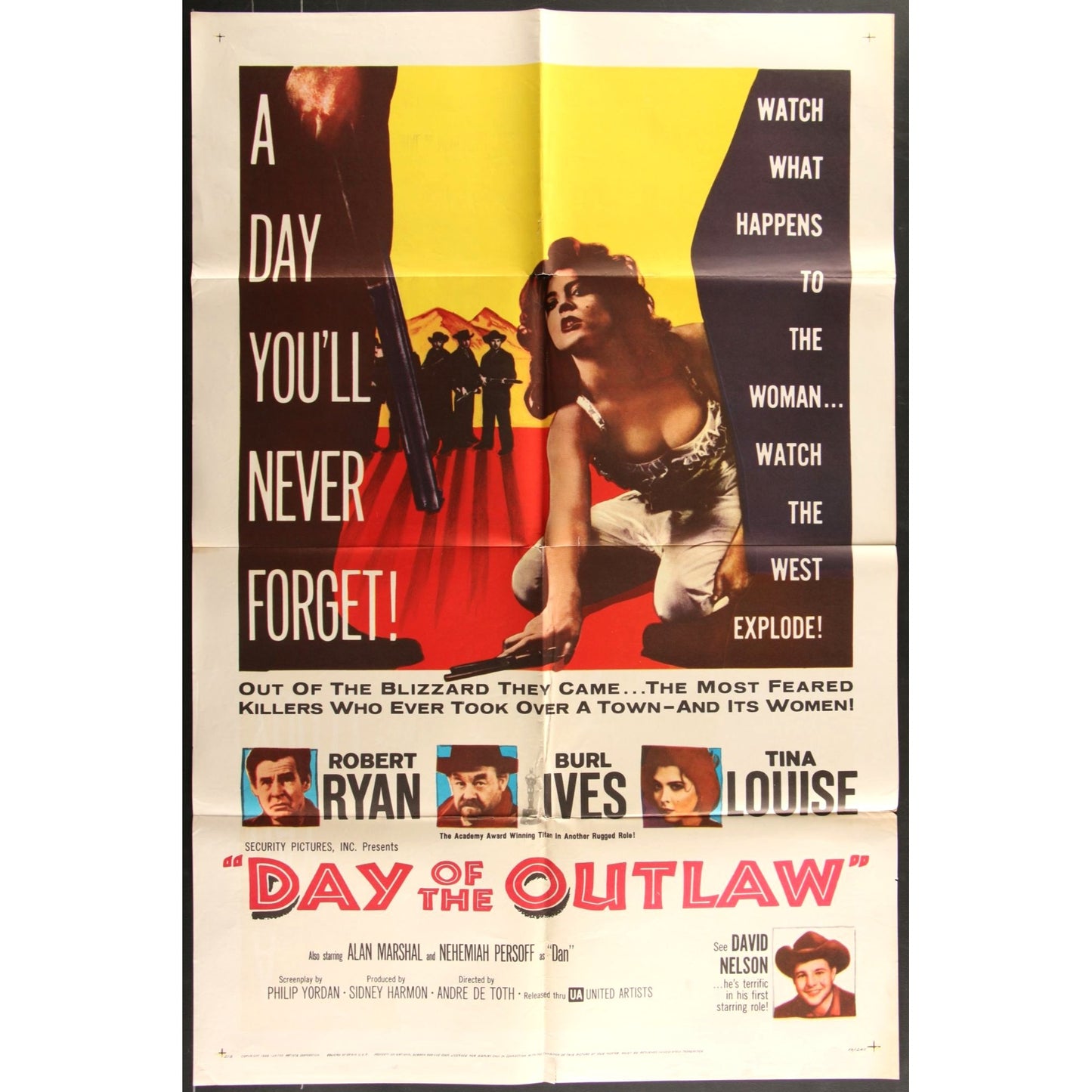 Day of the Outlaw (1959) Original Movie Poster 27x41