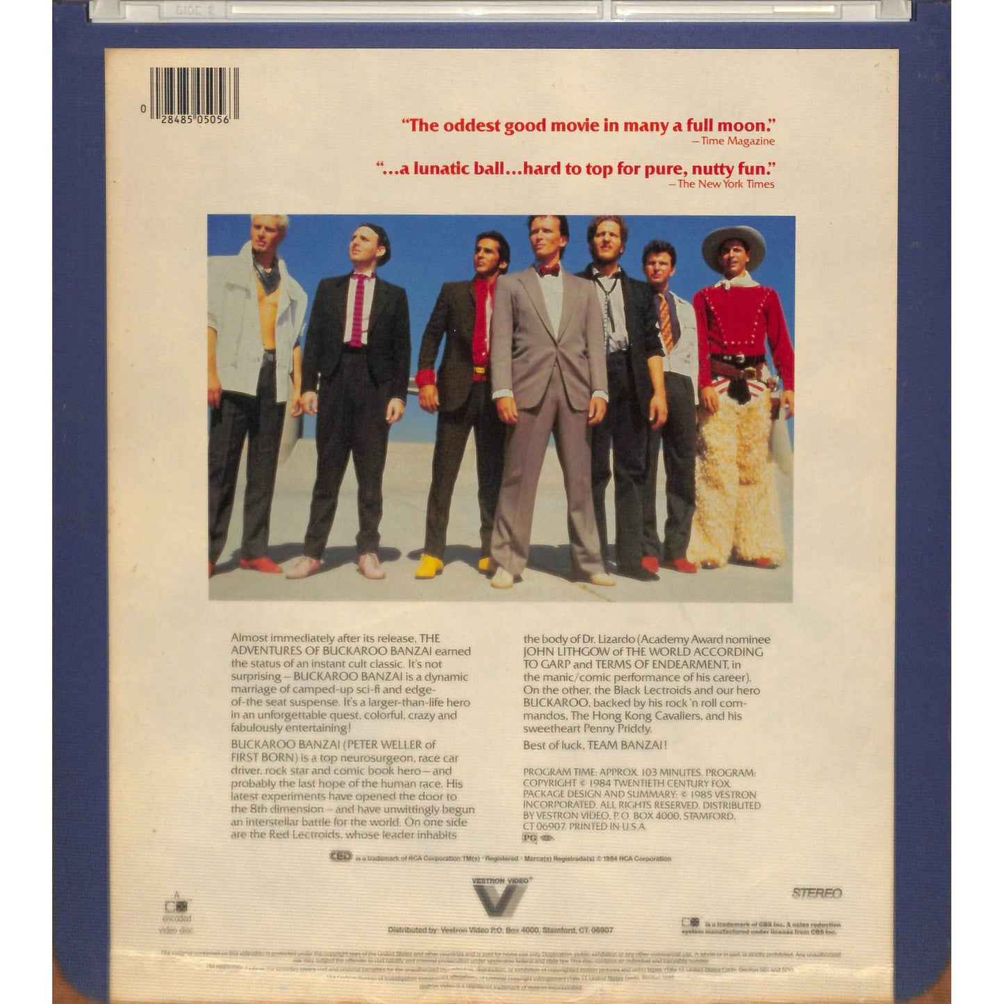 The Adventures of Buckaroo Banzai (1984) CED RCA SelectaVision TESTED WORKING