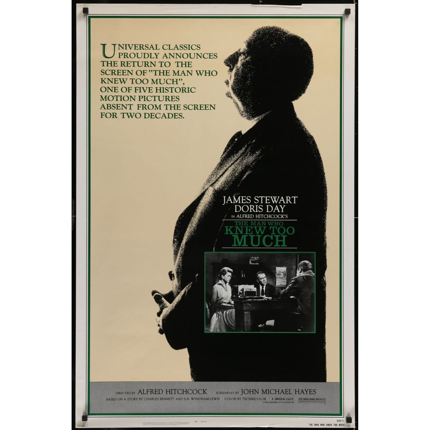 The Man Who Knew Too Much (1956) Original Movie Poster Rolled 27x40