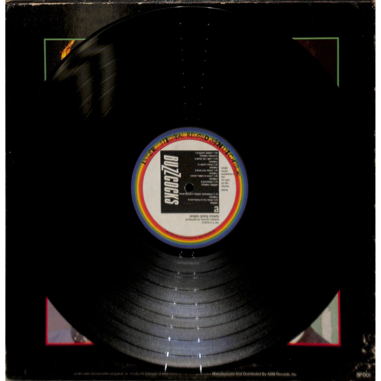 Buzzcocks - Singles Going Steady Vinyl Record SP 001
