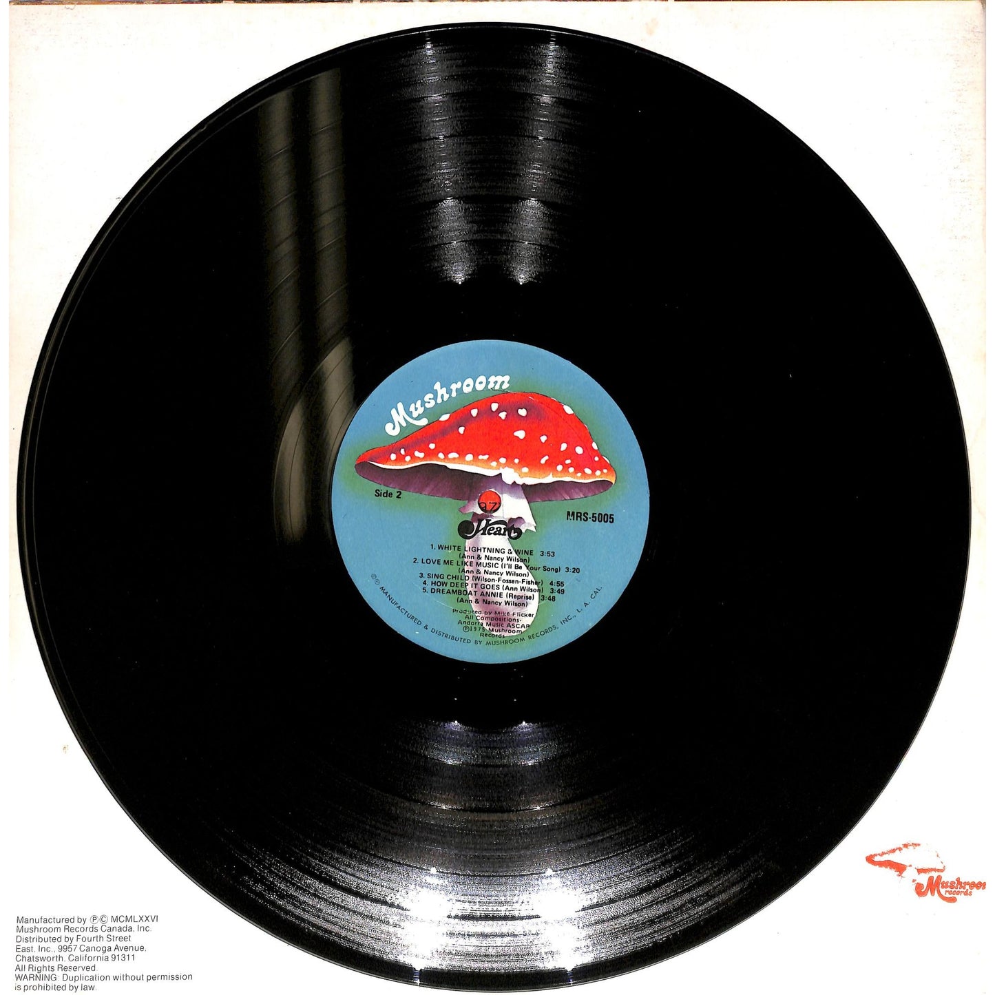 Heart - Dreamboat Annie Vinyl Record MRS-5005