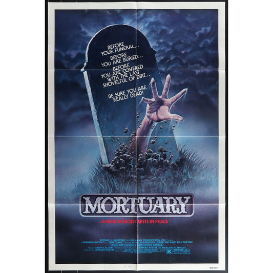 Mortuary (1982) Original Movie Poster Folded 27x41