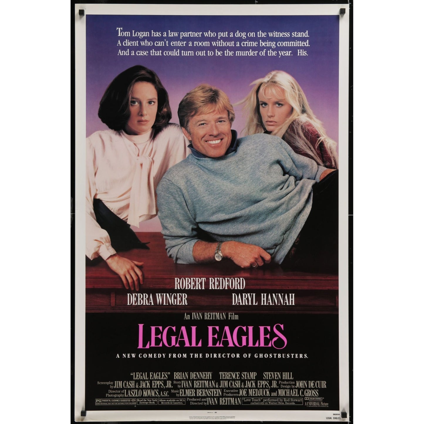 Legal Eagles (1986) Original Movie Poster Rolled 27x41