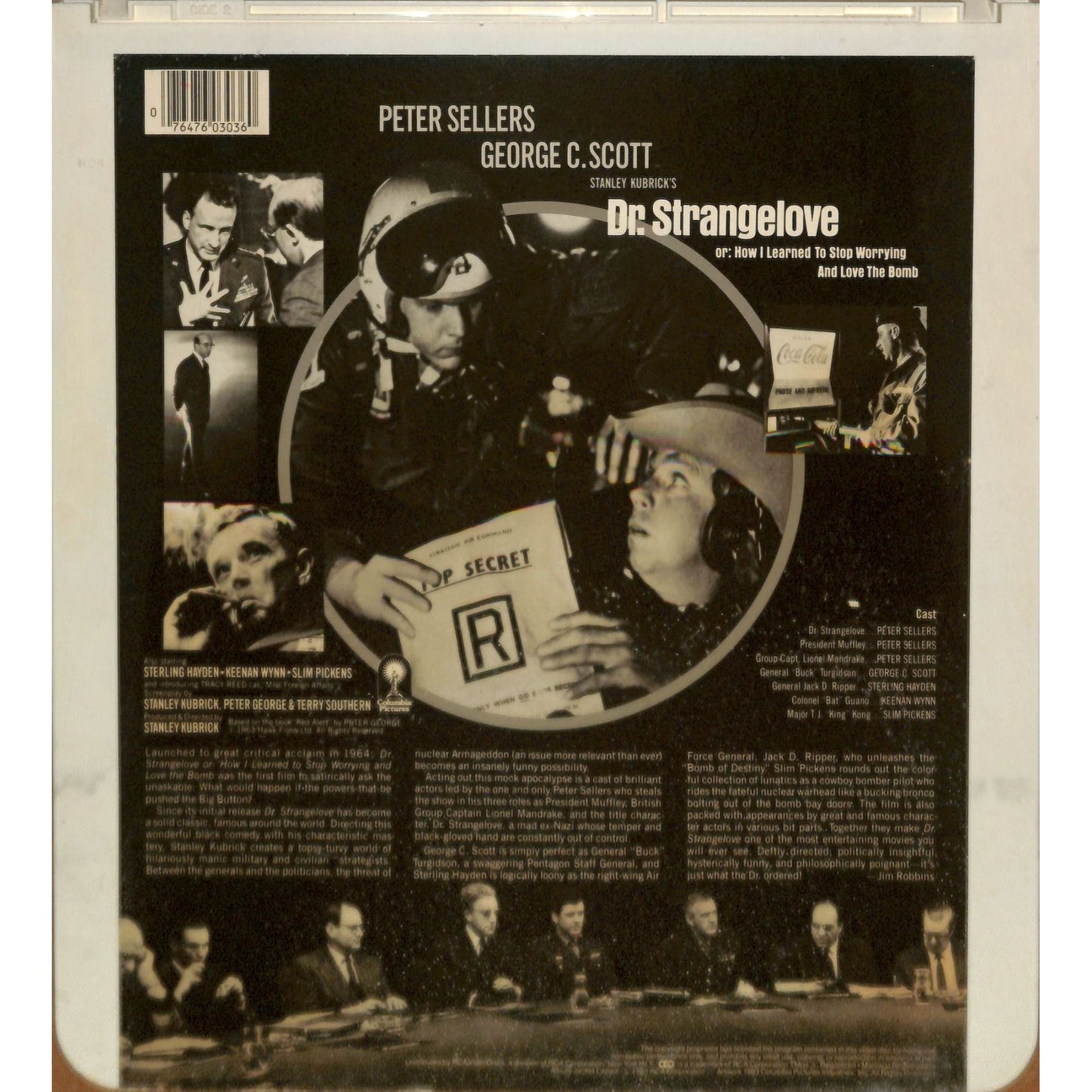 Dr. Strangelove (1964) Vintage CED RCA SelectaVision Videodisc TESTEDWORKING
