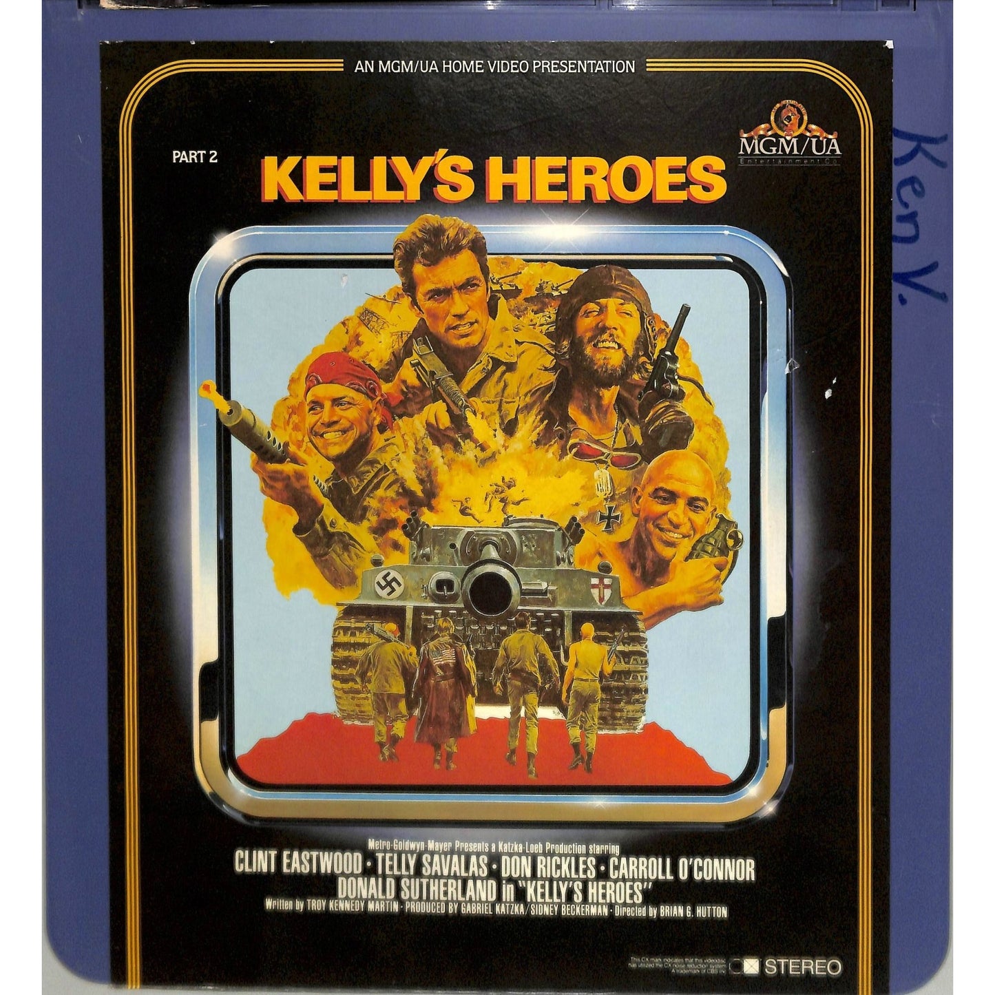 Kelly's Heroes (1970) Vintage Double CED Videodisc